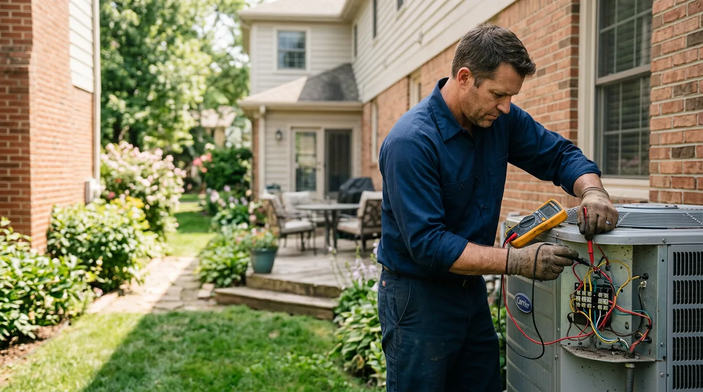 HVAC technician working near Woodbridge, NJ